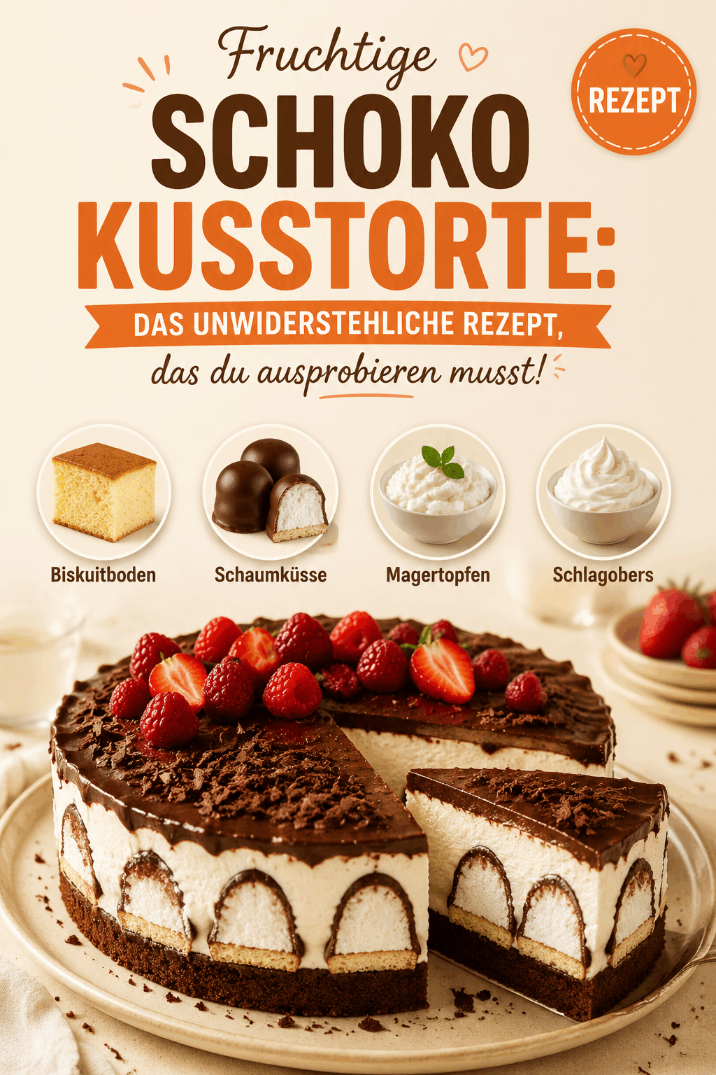 Fruchtige Schokokusstorte: Das unwiderstehliche Rezept, das du ausprobieren musst!