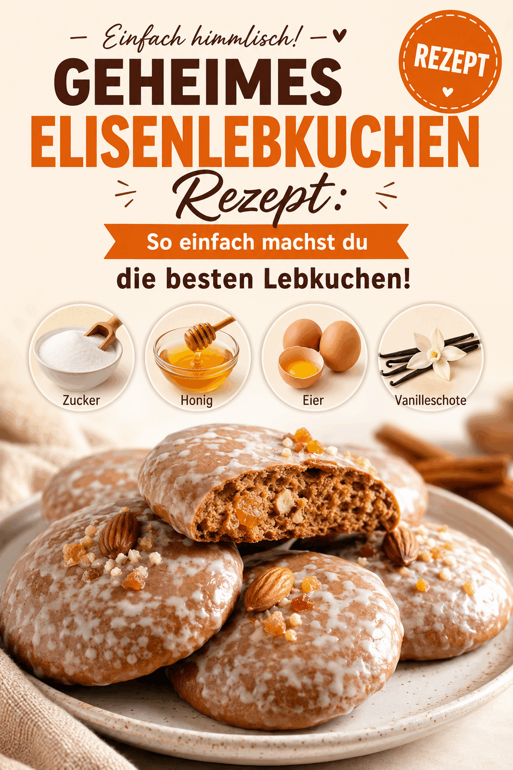 Geheimes Elisenlebkuchen Rezept: So einfach machst du die besten Lebkuchen!