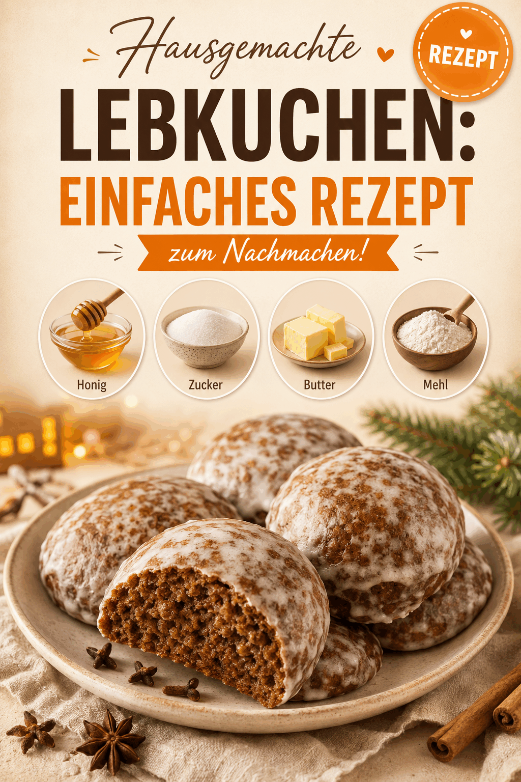 Hausgemachte Lebkuchen: Einfaches Rezept zum Nachmachen!