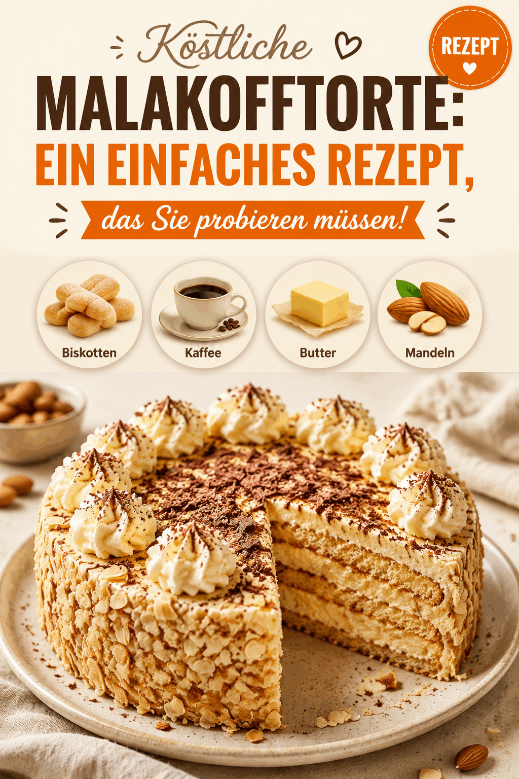 Köstliche Malakofftorte: Ein einfaches Rezept, das Sie probieren müssen!
