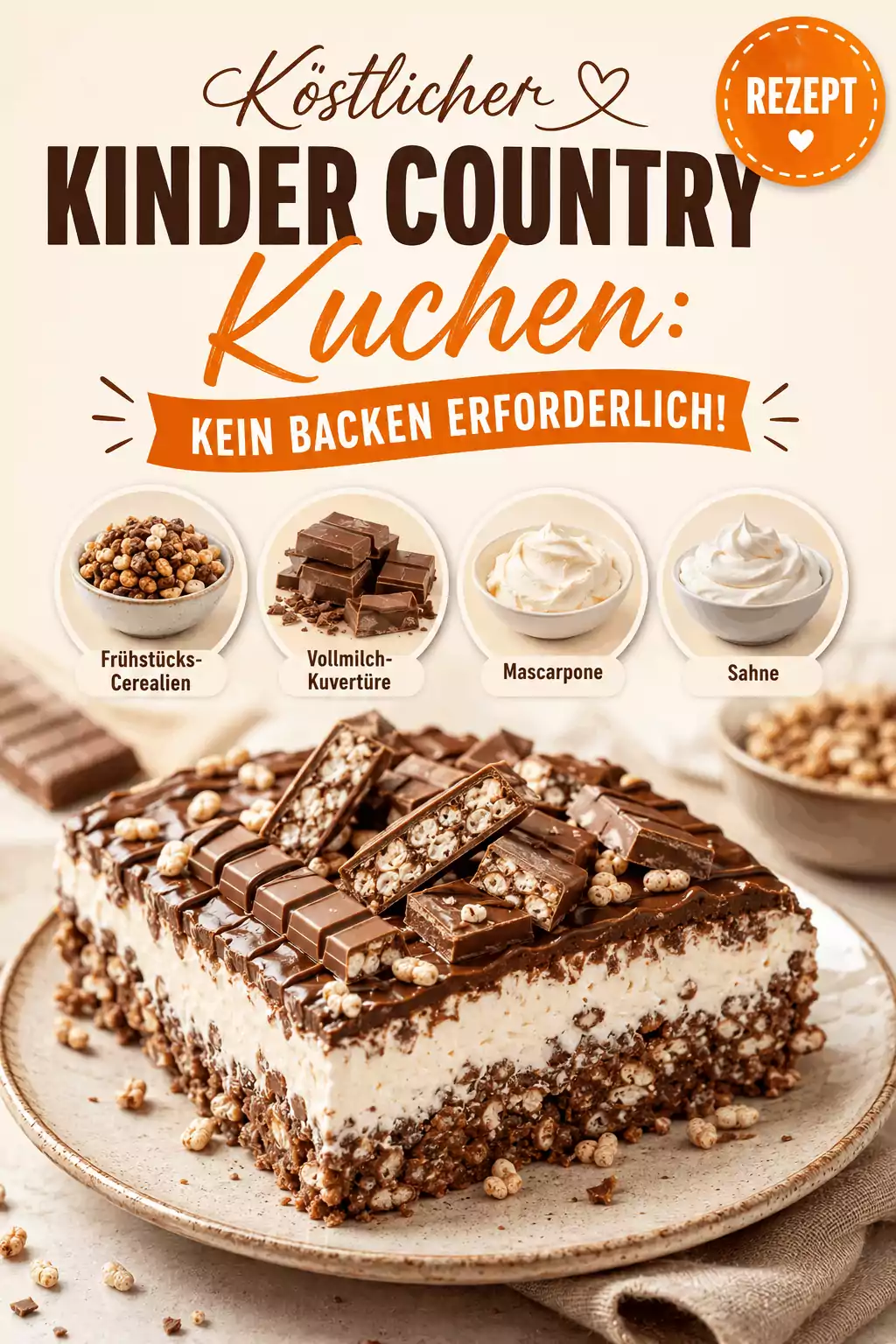 Köstlicher Kinder Country Kuchen: Kein Backen Erforderlich!