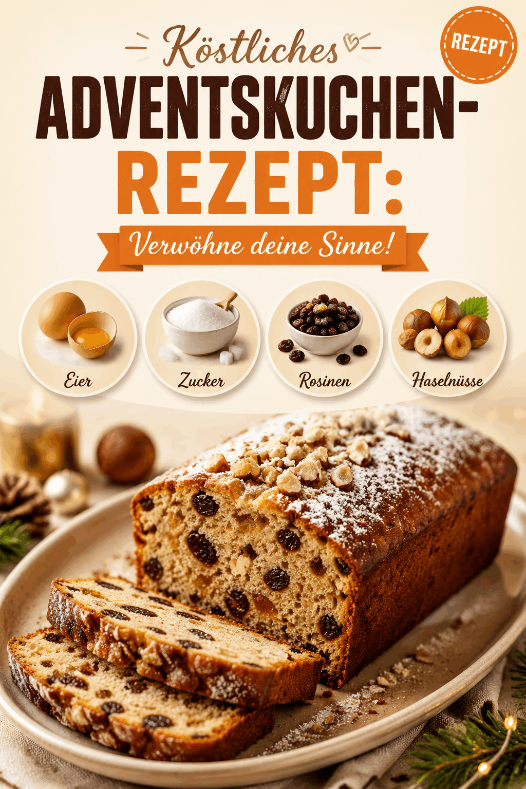 Köstliches Adventskuchen-Rezept: Verwöhne deine Sinne!