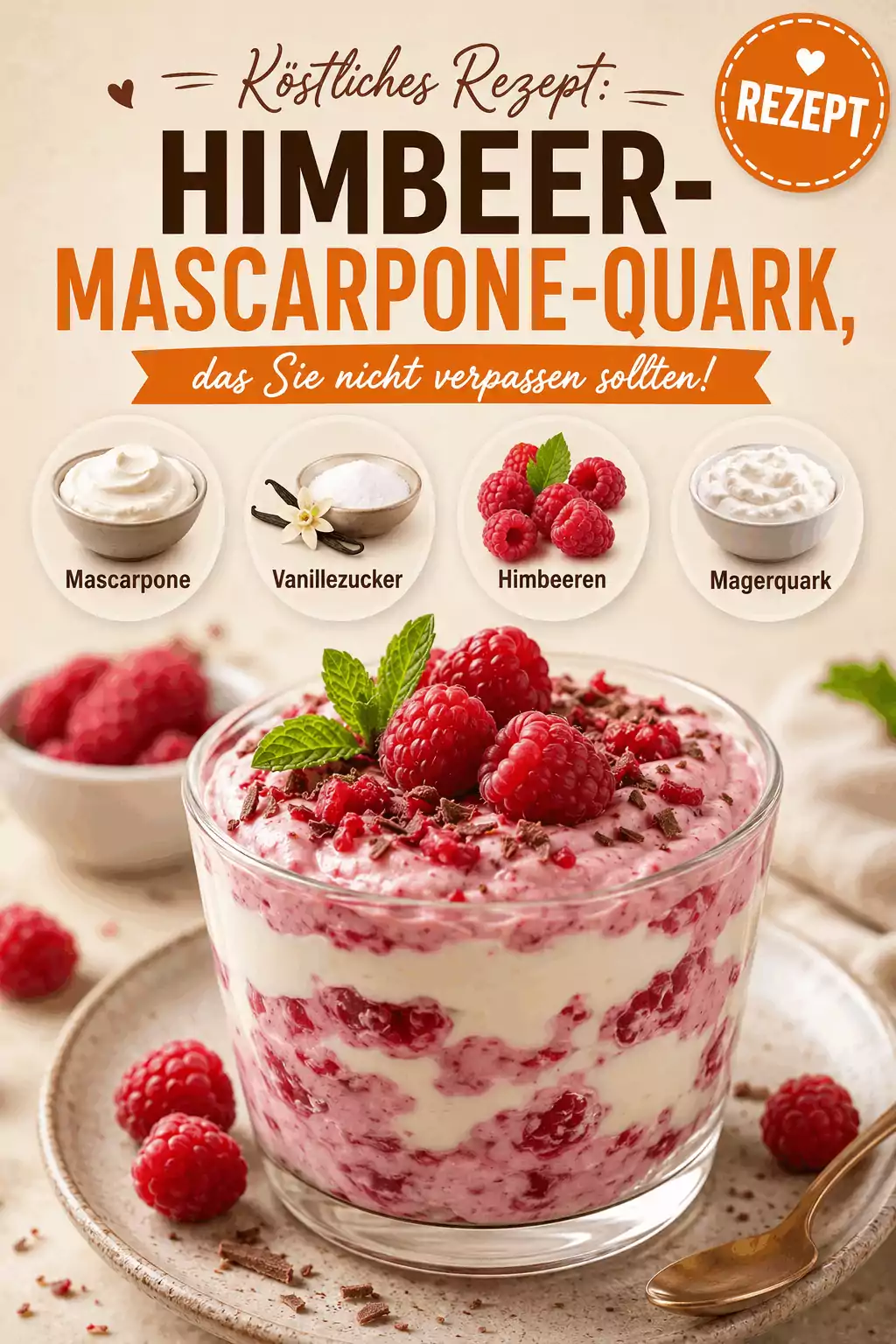 Köstliches Rezept: Himbeer-Mascarpone-Quark, das Sie nicht verpassen sollten!