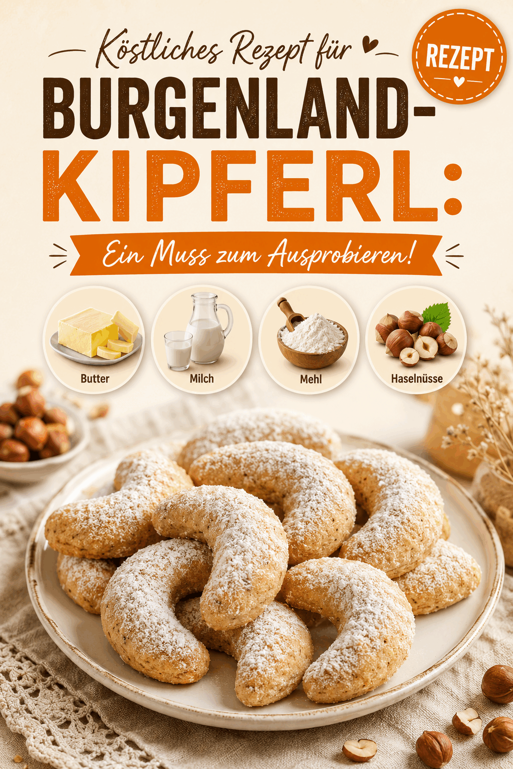 Köstliches Rezept für Burgenland-Kipferl: Ein Muss zum Ausprobieren!