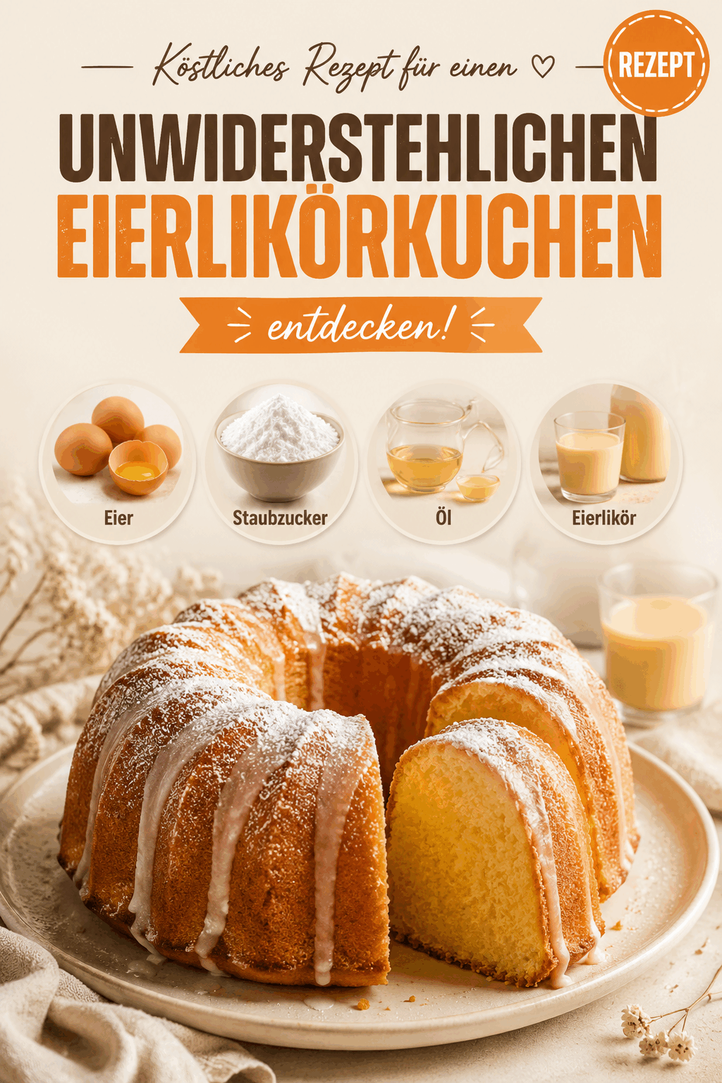 Köstliches Rezept für einen unwiderstehlichen Eierlikörkuchen entdecken!