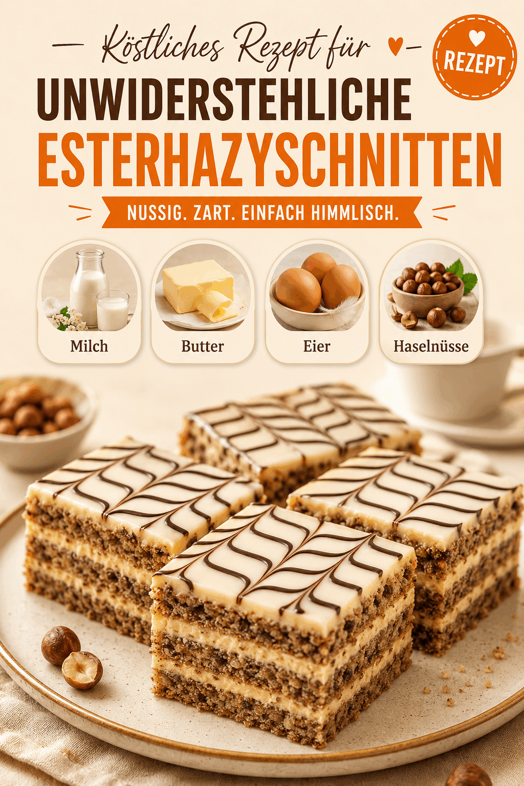 Köstliches Rezept für unwiderstehliche Esterhazyschnitten