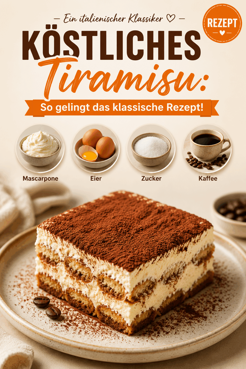 Köstliches Tiramisu: So gelingt das klassische Rezept!