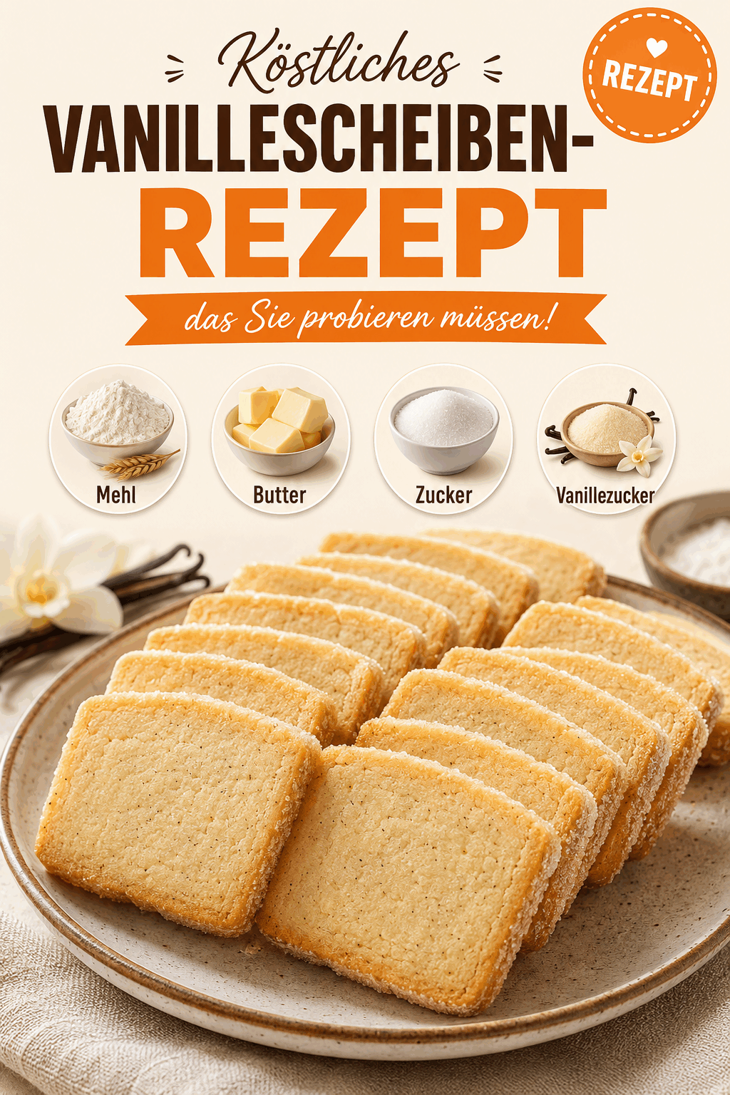 Köstliches Vanillescheiben-Rezept, das Sie probieren müssen!