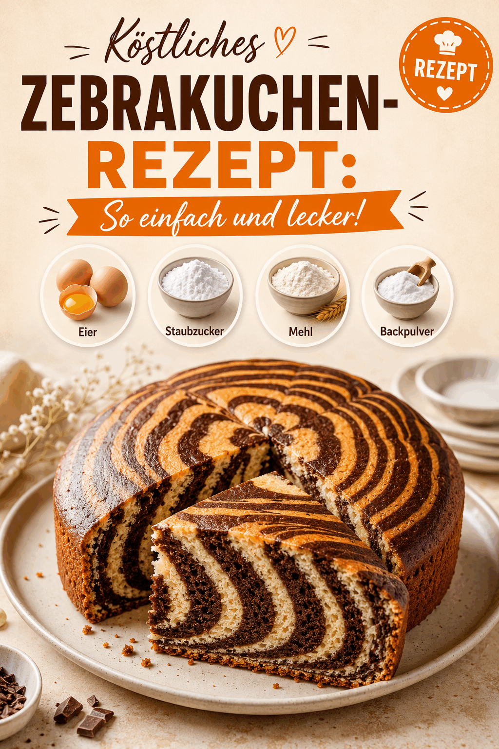 Köstliches Zebrakuchen-Rezept: So einfach und lecker!