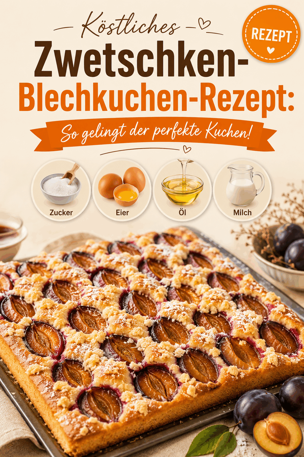 Köstliches Zwetschken-Blechkuchen-Rezept: So gelingt der perfekte Kuchen!