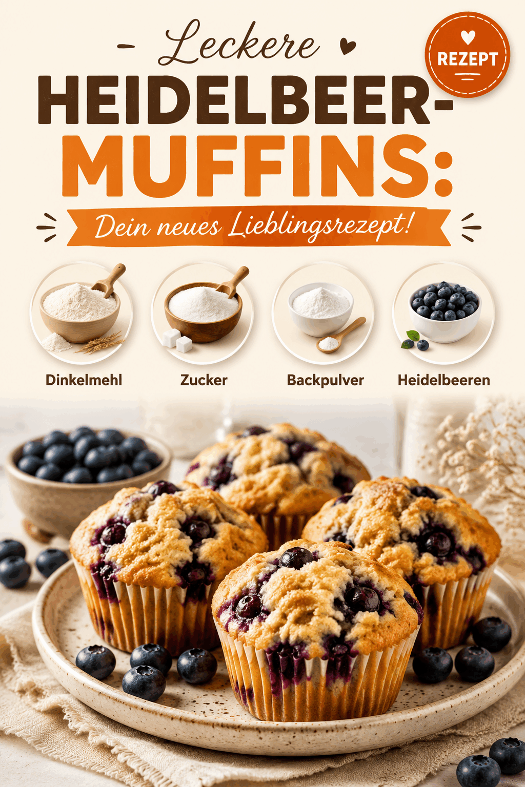 Leckere Heidelbeer-Muffins: Dein neues Lieblingsrezept!