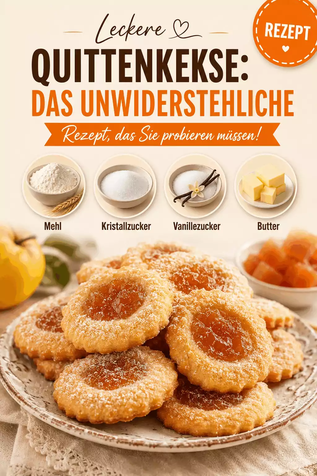 Leckere Quittenkekse: Das unwiderstehliche Rezept, das Sie probieren müssen!