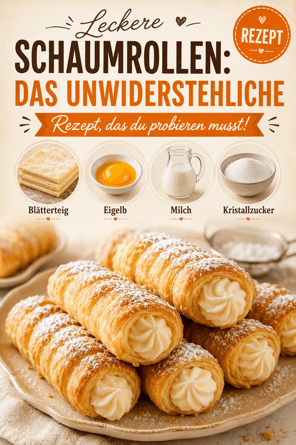 Leckere Schaumrollen: Das unwiderstehliche Rezept, das du probieren musst!