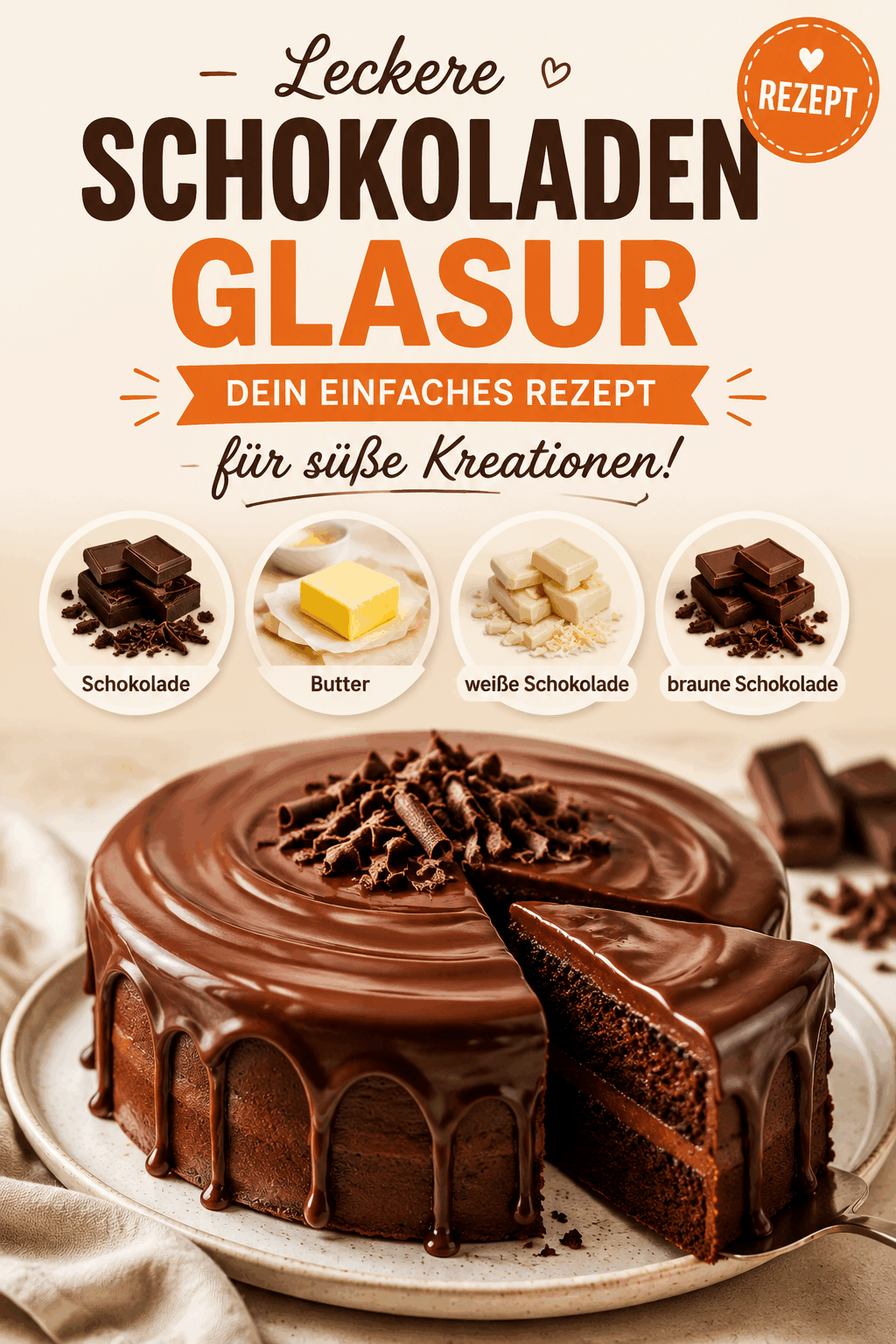 Leckere Schokoladenglasur: Dein einfaches Rezept für süße Kreationen!