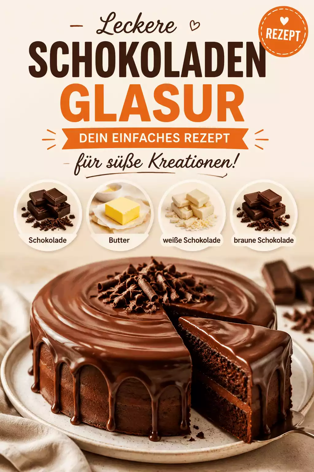 Leckere Schokoladenglasur: Dein einfaches Rezept für süße Kreationen!