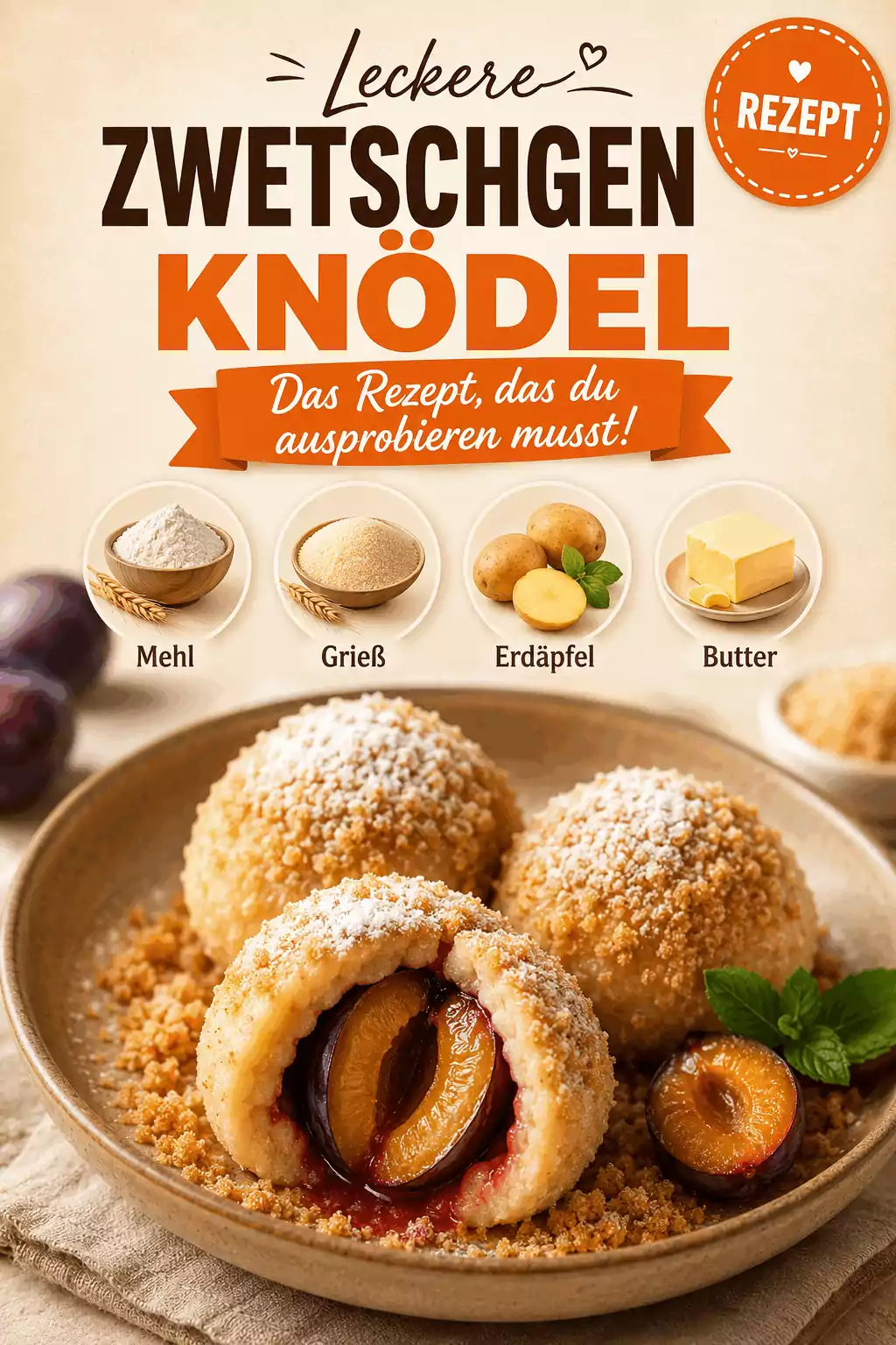 Leckere Zwetschgenknödel: Das Rezept, das du ausprobieren musst!