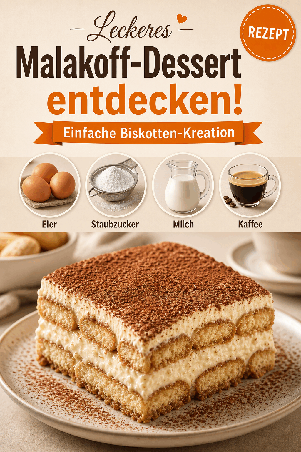 Leckeres Malakoff-Dessert: Einfache Biskotten-Kreation entdecken!