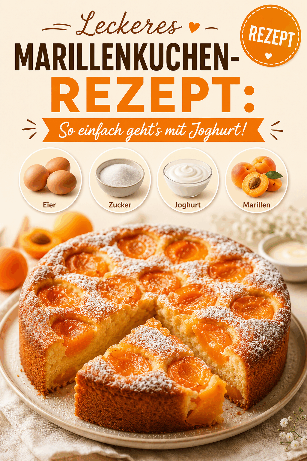Leckeres Marillenkuchen-Rezept: So einfach geht’s mit Joghurt!