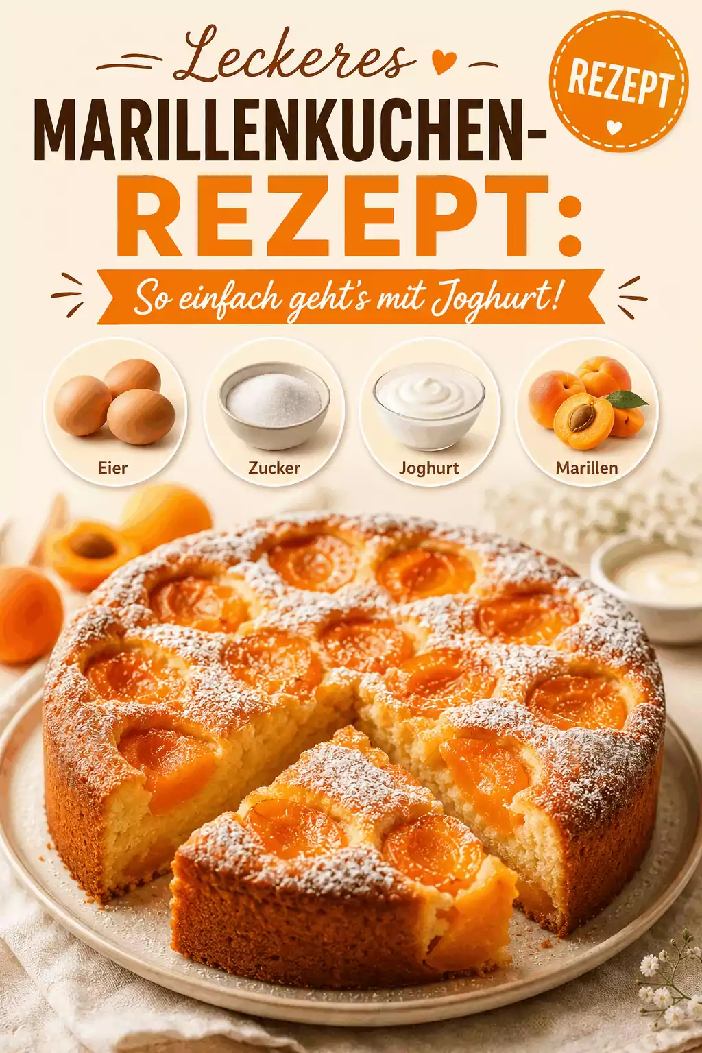 Leckeres Marillenkuchen-Rezept: So einfach geht’s mit Joghurt!