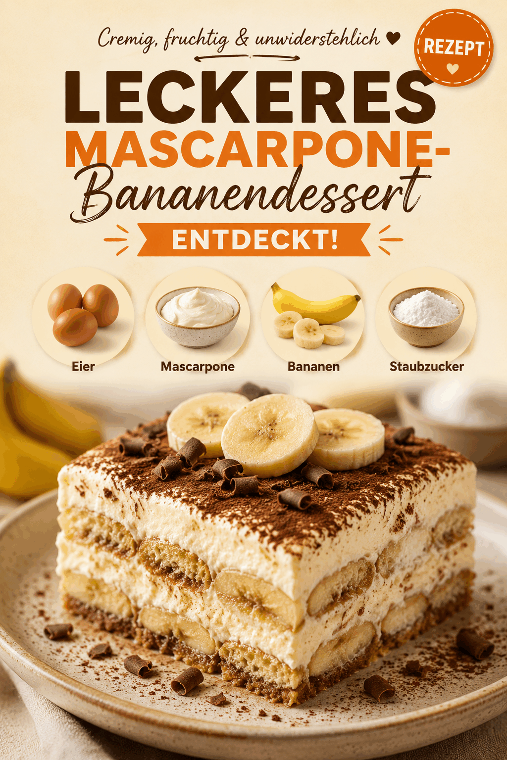 Leckeres Mascarpone-Bananendessert entdeckt!