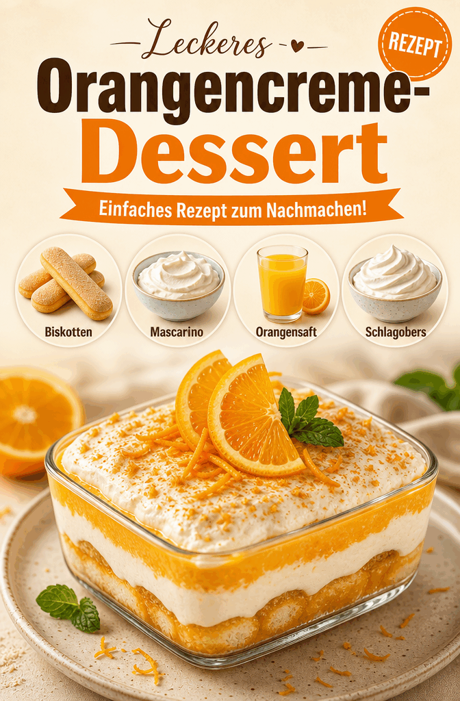 Leckeres Orangencreme-Dessert: Einfaches Rezept zum Nachmachen!
