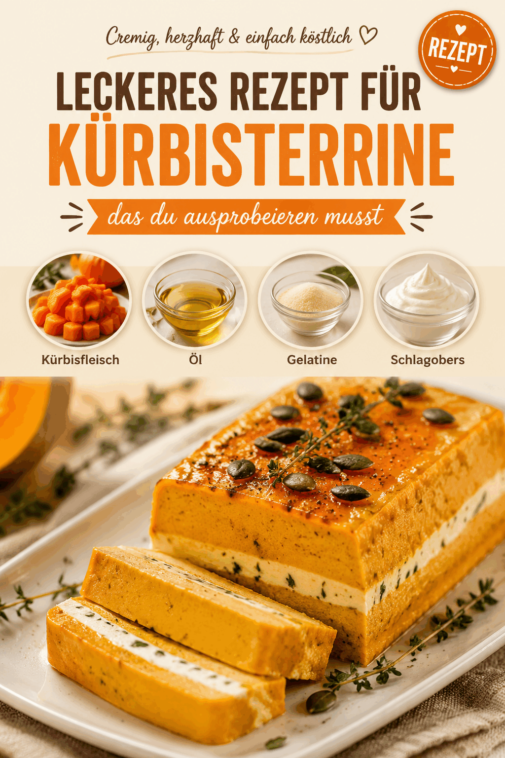 Leckeres Rezept für Kürbisterrine, das du ausprobieren musst