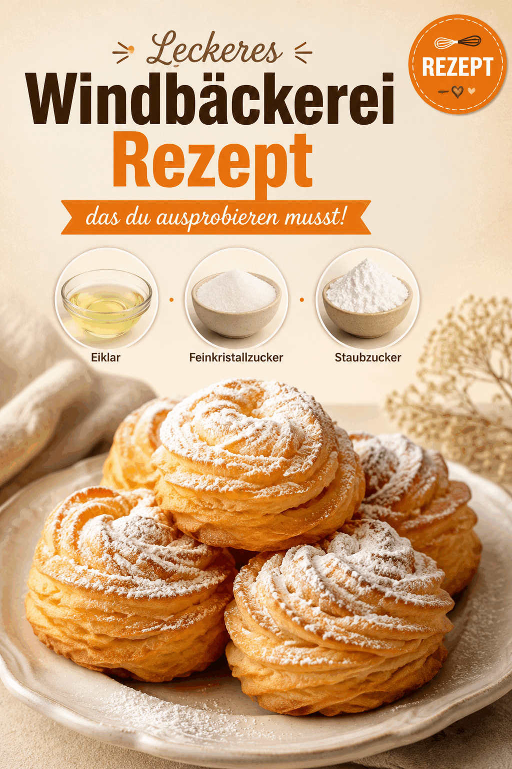 Leckeres Windbäckerei Rezept, das du ausprobieren musst!
