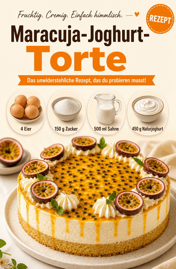 Maracuja-Joghurt-Torte: Das unwiderstehliche Rezept, das du probieren musst!