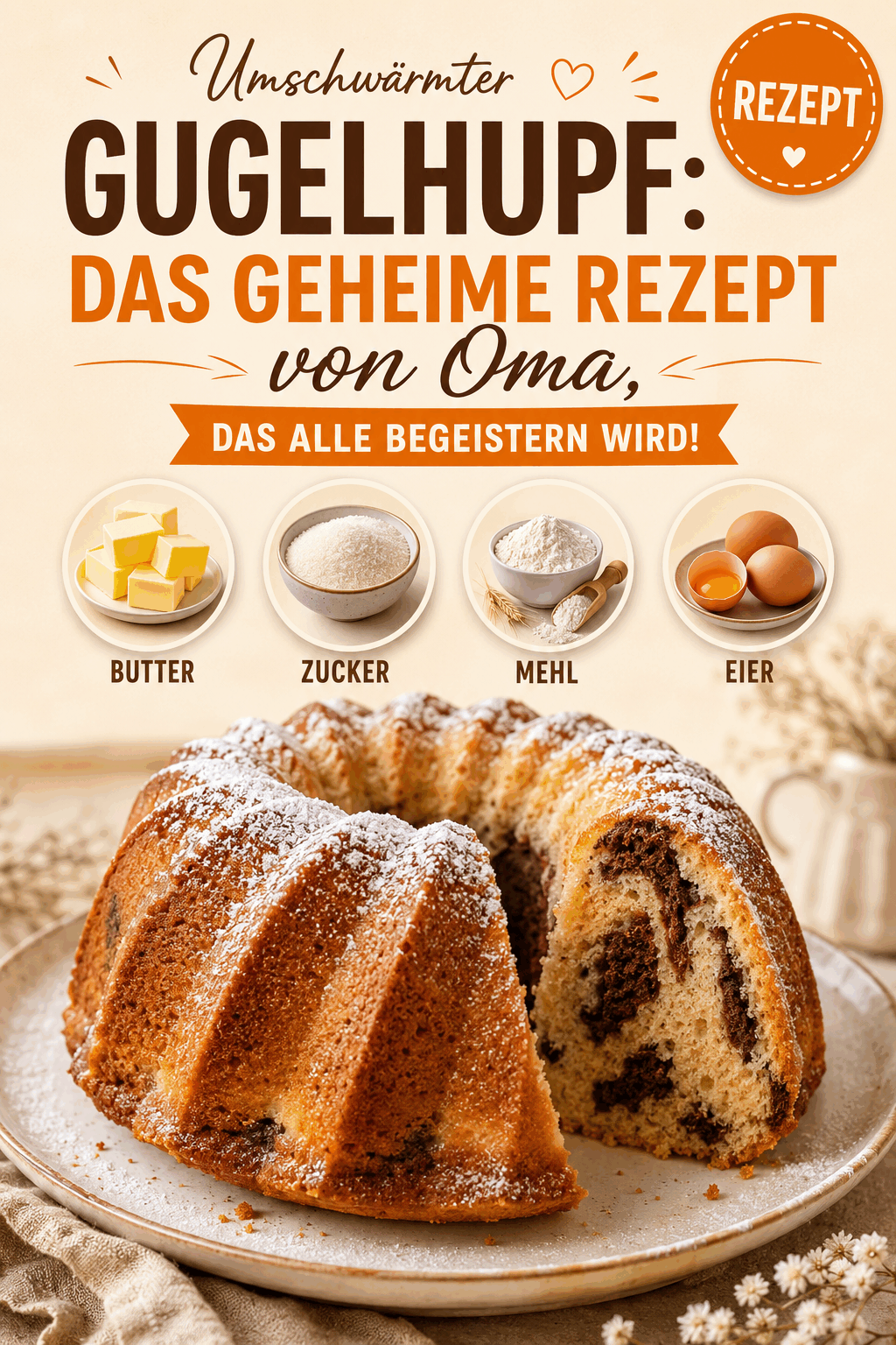 Umschwärmter Gugelhupf: Das geheime Rezept von Oma, das alle begeistern wird!