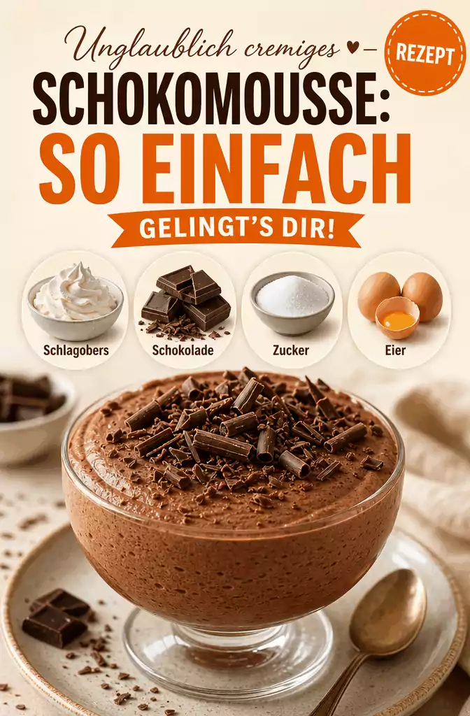 Unglaublich cremiges Schokomousse: So einfach gelingt’s dir!