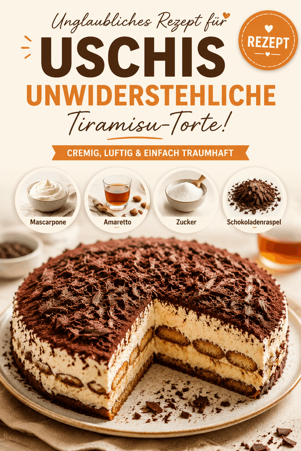 Unglaubliches Rezept für Uschis unwiderstehliche Tiramisu-Torte!