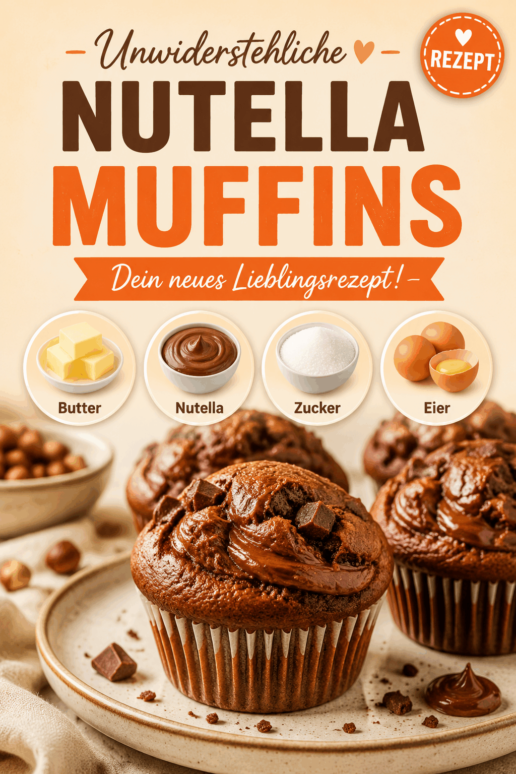 Unwiderstehliche Nutella Muffins: Dein neues Lieblingsrezept!