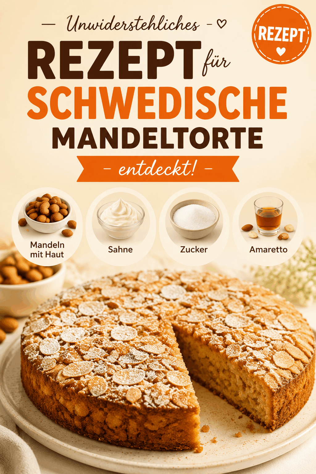Unwiderstehliches Rezept für Schwedische Mandeltorte entdeckt!
