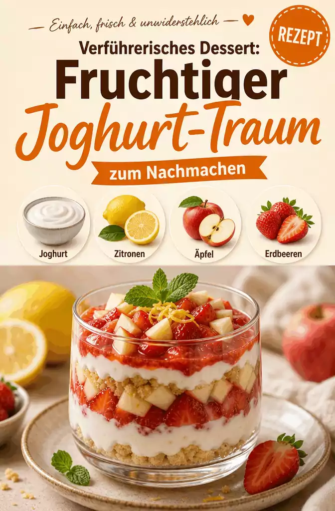 Verführerisches Dessert: Fruchtiger Joghurt-Traum zum Nachmachen