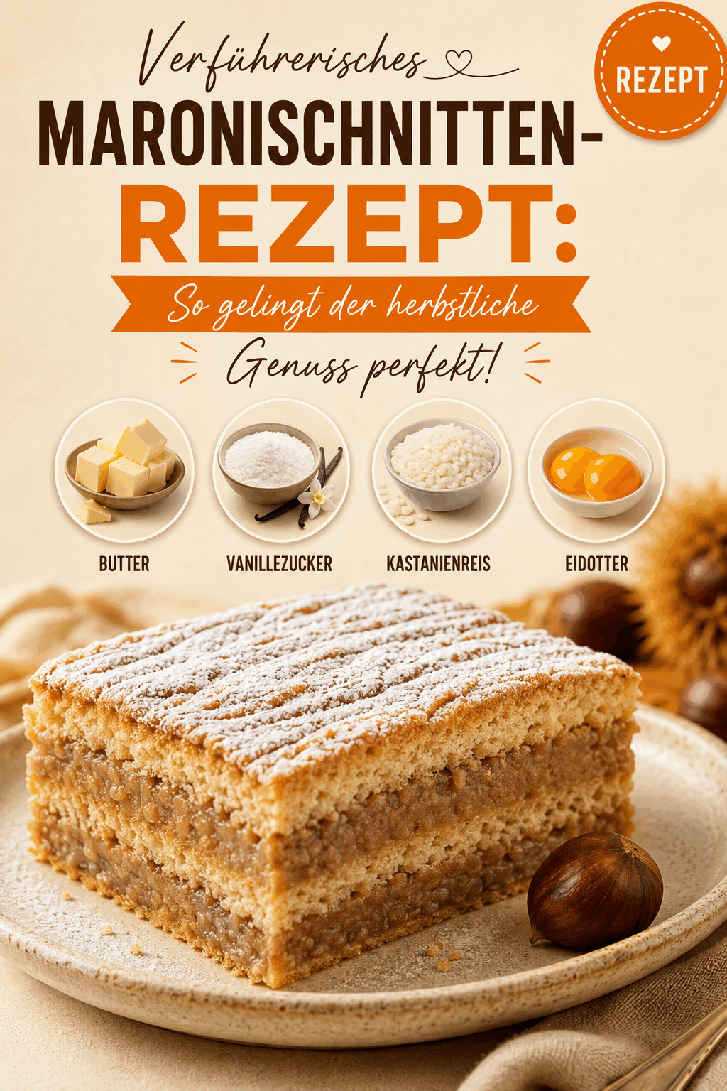 Verführerisches Maronischnitten-Rezept: So gelingt der herbstliche Genuss perfekt!