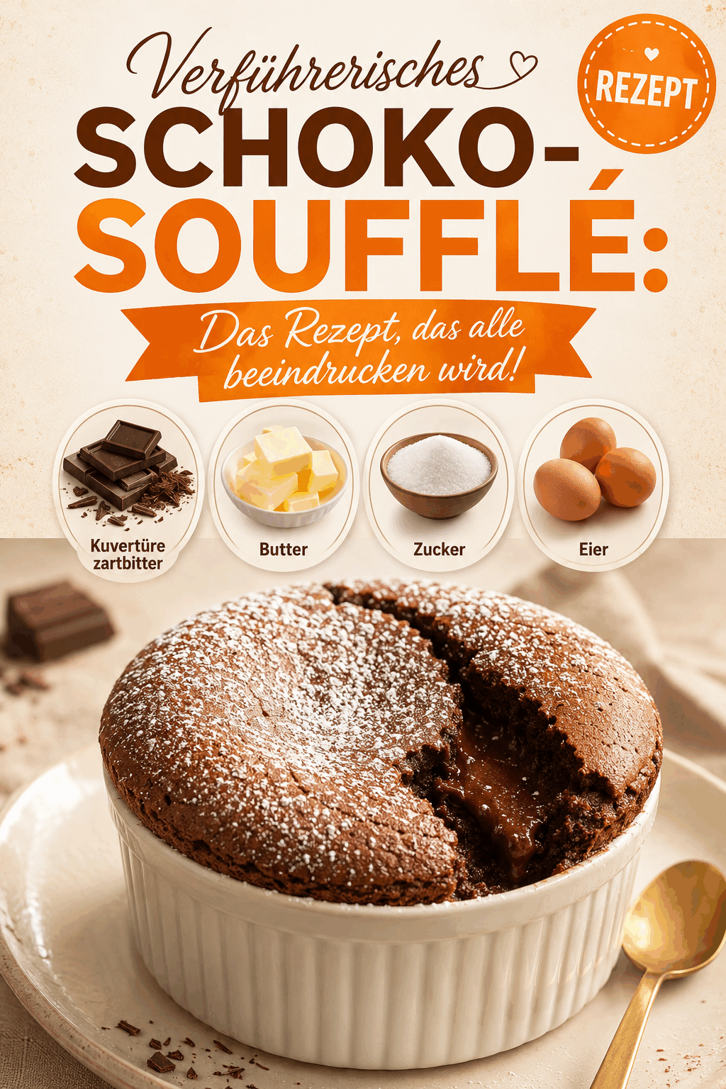 Verführerisches Schoko-Soufflé: Das Rezept, das alle beeindrucken wird!