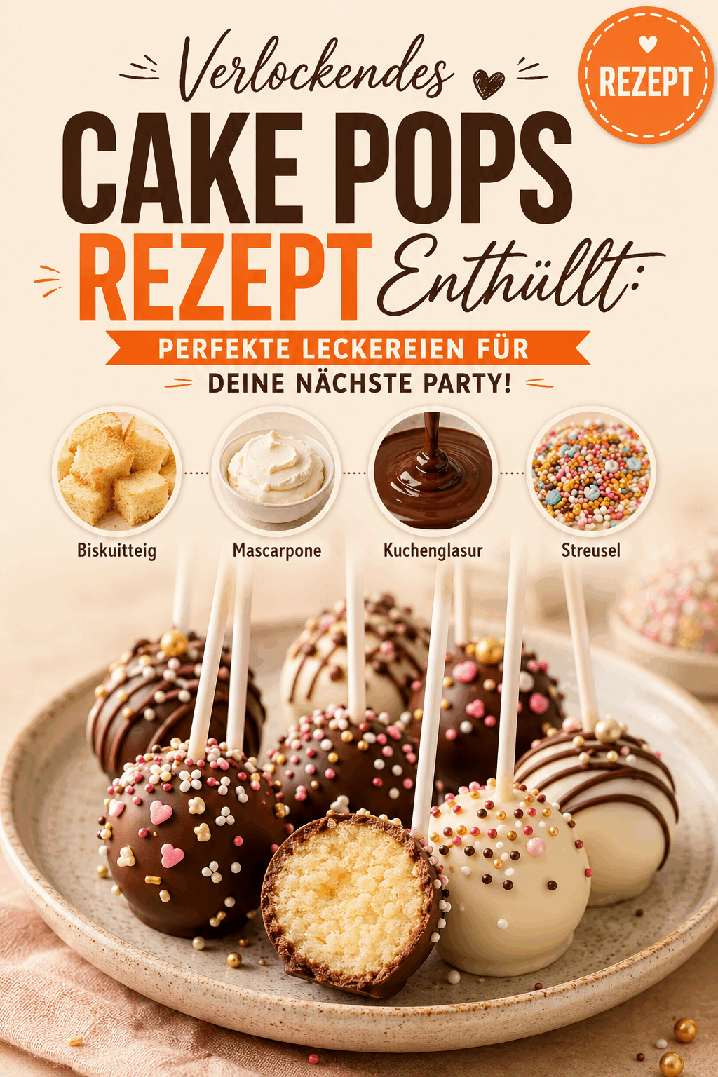 Verlockendes Cake Pops Rezept Enthüllt: Perfekte Leckereien für Deine nächste Party!