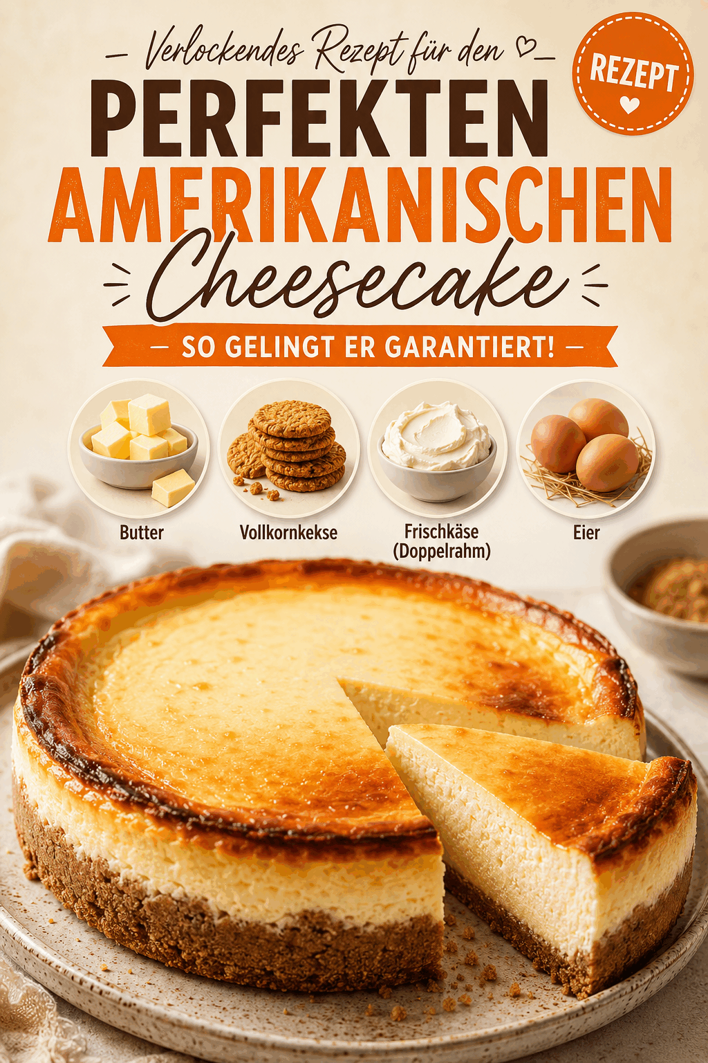 Verlockendes Rezept für den perfekten amerikanischen Cheesecake – So gelingt er garantiert!