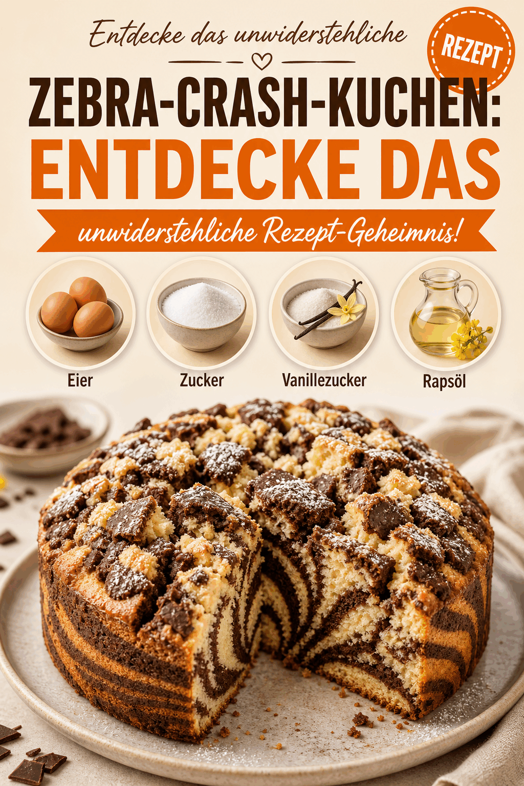 Zebra-Crash-Kuchen: Entdecke das unwiderstehliche Rezept-Geheimnis!