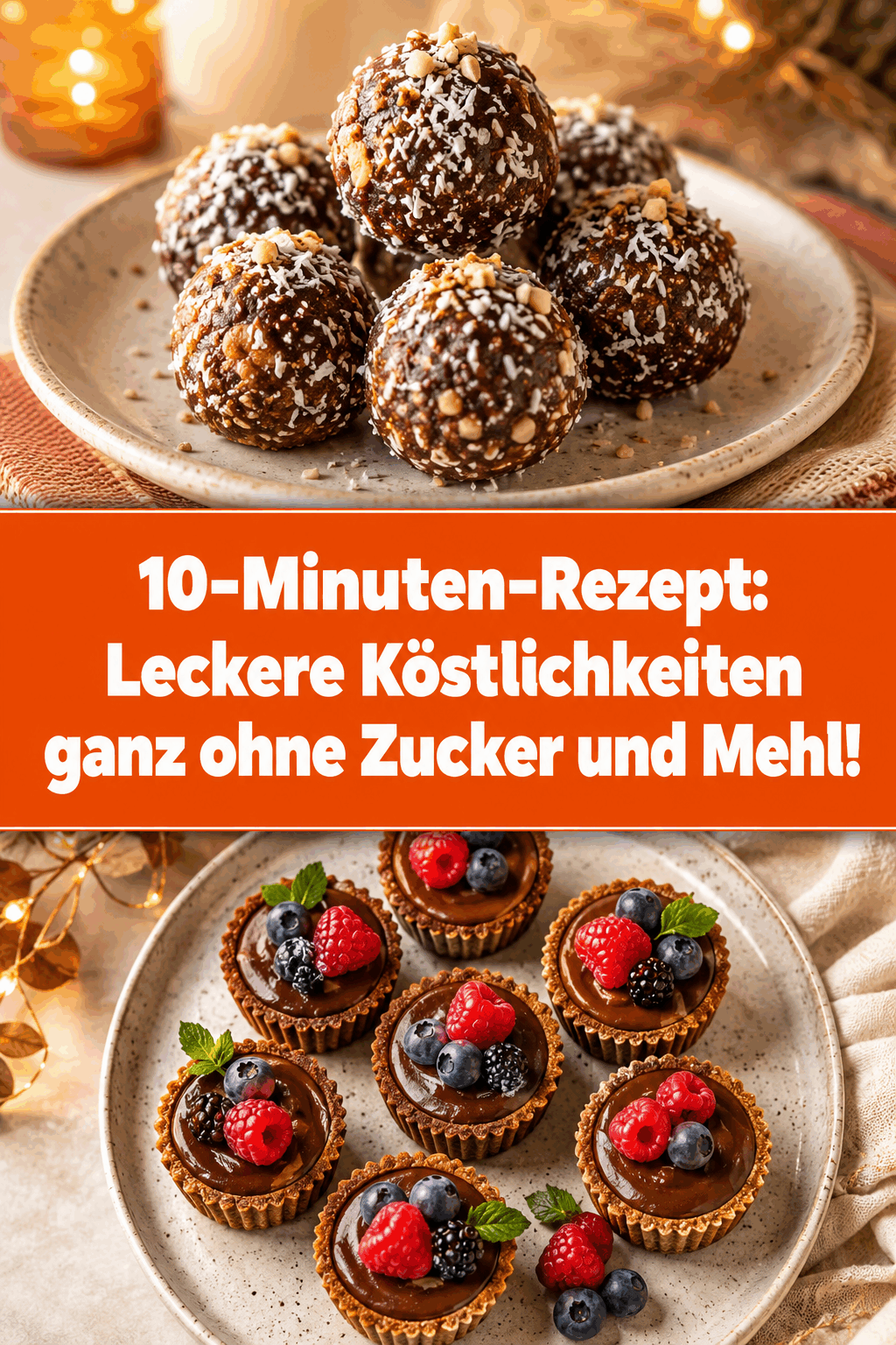 10-Minuten-Rezept: Leckere Köstlichkeiten ganz ohne Zucker und Mehl!