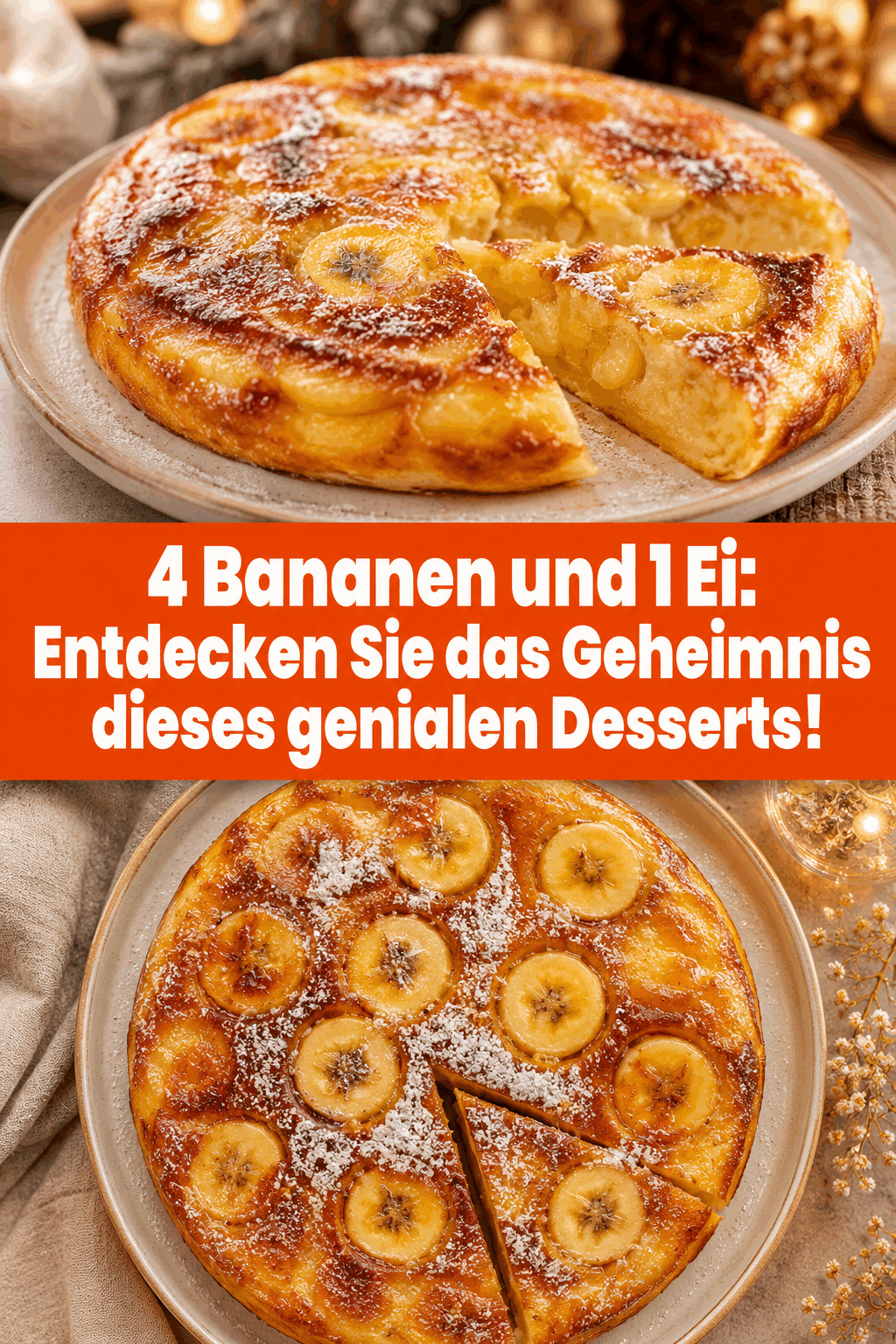 4 Bananen und 1 Ei: Entdecken Sie das Geheimnis dieses genialen Desserts!