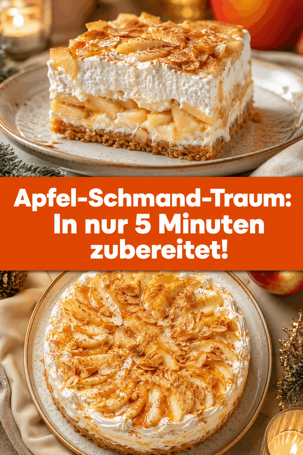 Apfel-Schmand-Traum: In nur 5 Minuten zubereitet!