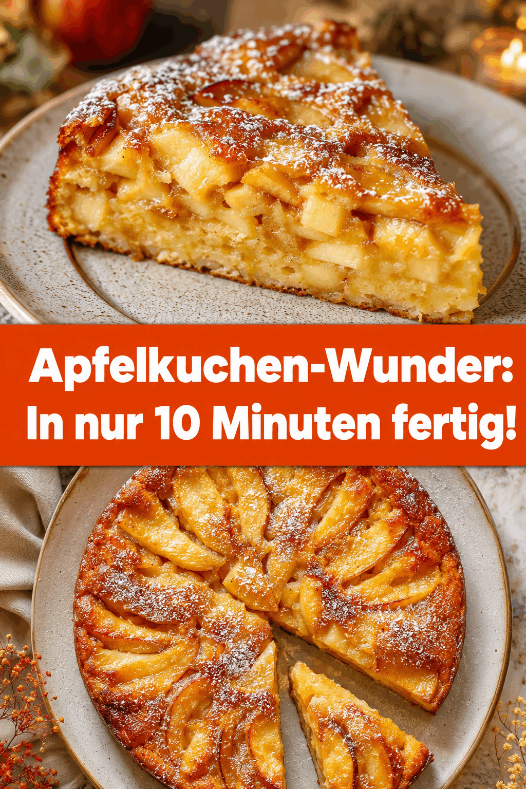 Apfelkuchen-Wunder: In nur 10 Minuten fertig!
