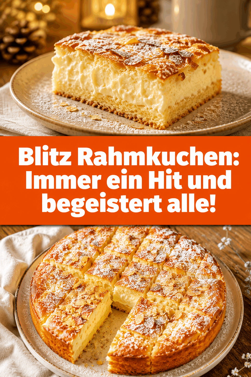 Blitz Rahmkuchen: Immer ein Hit und begeistert alle!