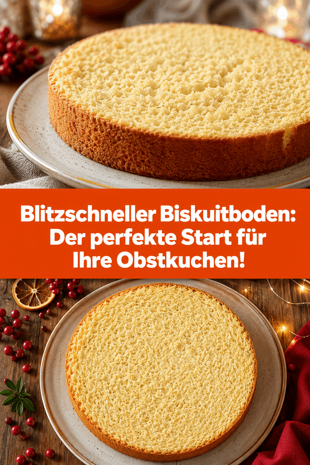 Blitzschneller Biskuitboden: Der perfekte Start für Ihre Obstkuchen!