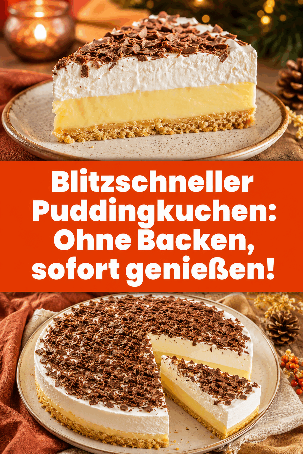 Blitzschneller Puddingkuchen: Ohne Backen, sofort genießen!
