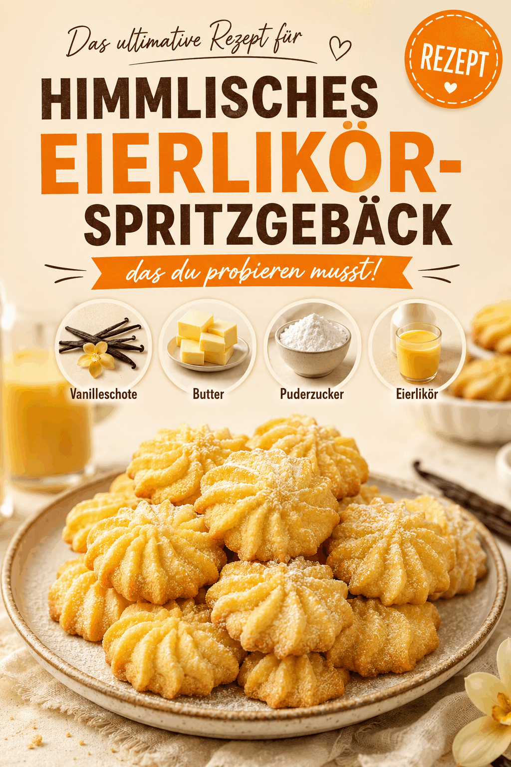 Das ultimative Rezept für himmlisches Eierlikör-Spritzgebäck, das du probieren musst!