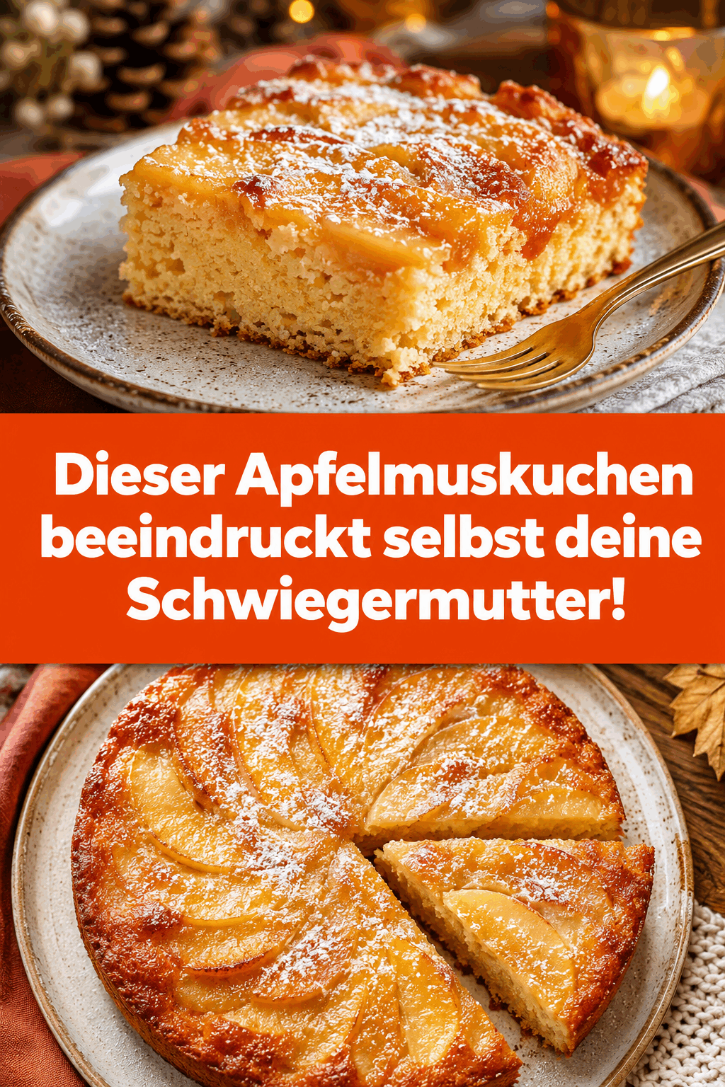 Dieser Apfelmuskuchen beeindruckt selbst deine Schwiegermutter!