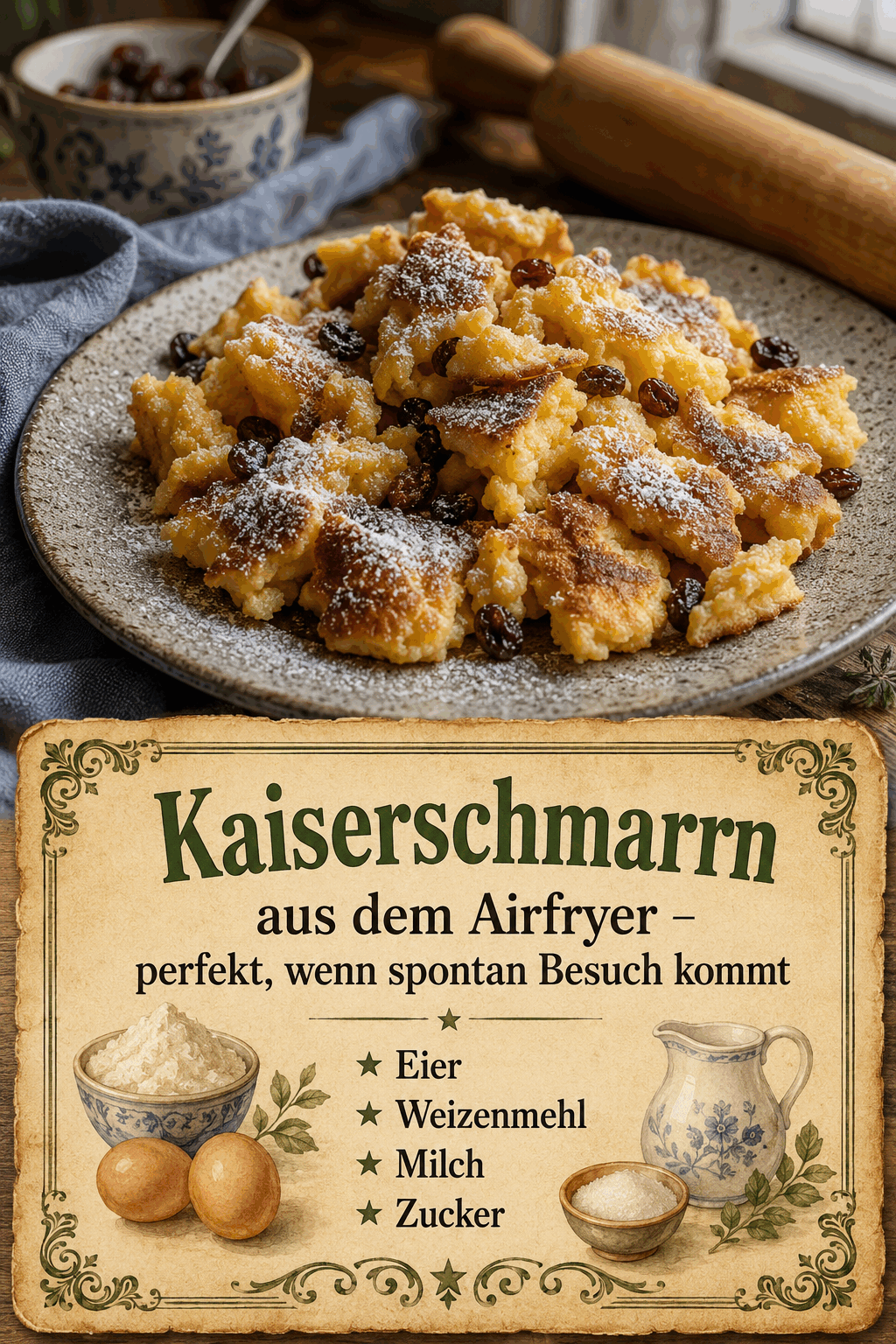 Eier Weizenmehl Milch Zucker