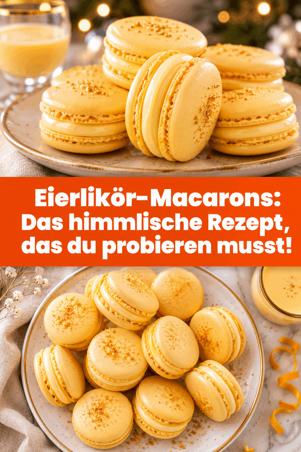 Eierlikör-Macarons: Das himmlische Rezept, das du probieren musst!
